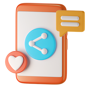 Web Design Agency - Social Media 3D Icon - 3D Brand Agency