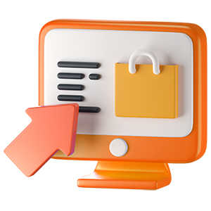 Web Design Agency - Ecommerce 3D Mock up Icon - 3D Brand Agency