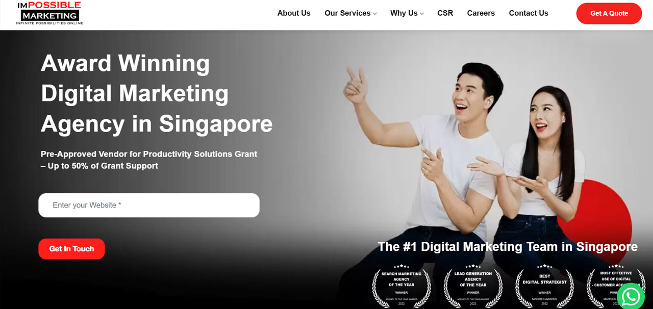 Digital Marketing PSG Grant Vendor 13 - 50% Grant Support